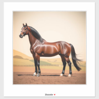Pegatina Caballo americano