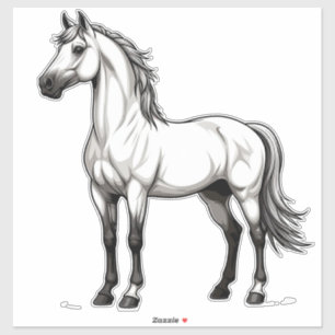 Pegatina Caballo Blanco