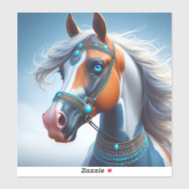 Pegatina Caballo de pintura árabe