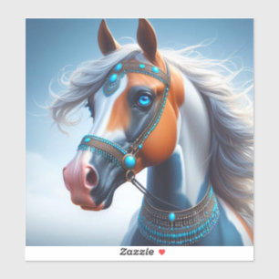 Pegatina Caballo de pintura árabe