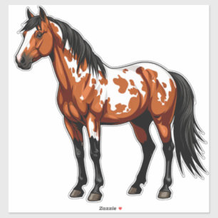 Pegatina Caballo de Pintura Audaz