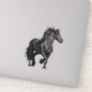 Pegatina Caballo negro