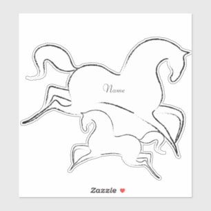 Pegatina Caballo salvaje Thunder_Cove