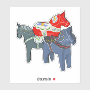 Pegatina Caballos de Dala