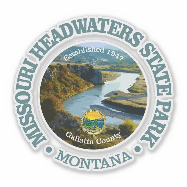 Pegatina Cabeceras de Missouri (SP) (Anverso)