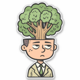 Pegatina Cabeza de árbol