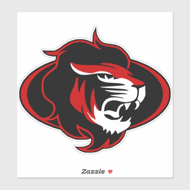 Pegatina Cabeza de león (Hoja)