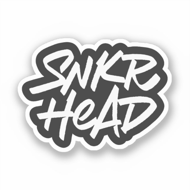 Pegatina Cabezas de Zapatillas SNKR HEAD (Anverso)