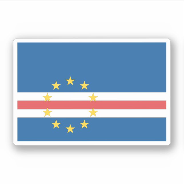 Pegatina Cabo Verde (Anverso)
