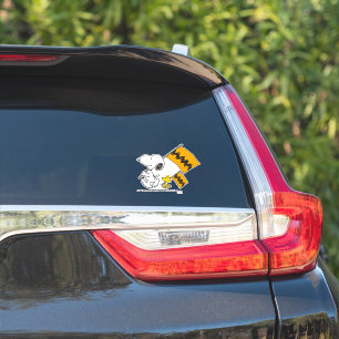 Pegatina Cacahuetes   Banderas Snoopy & Woodstock