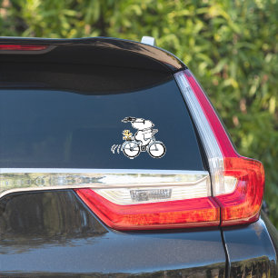 Pegatina Cacahuetes   Bicicleta Snoopy & Woodstock