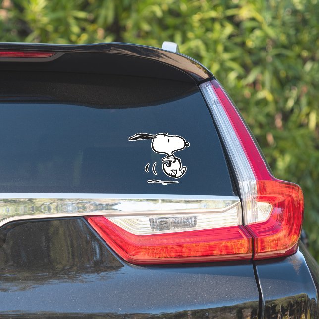 Pegatina Cacahuetes | Ejecución de Snoopy (Lado del coche)