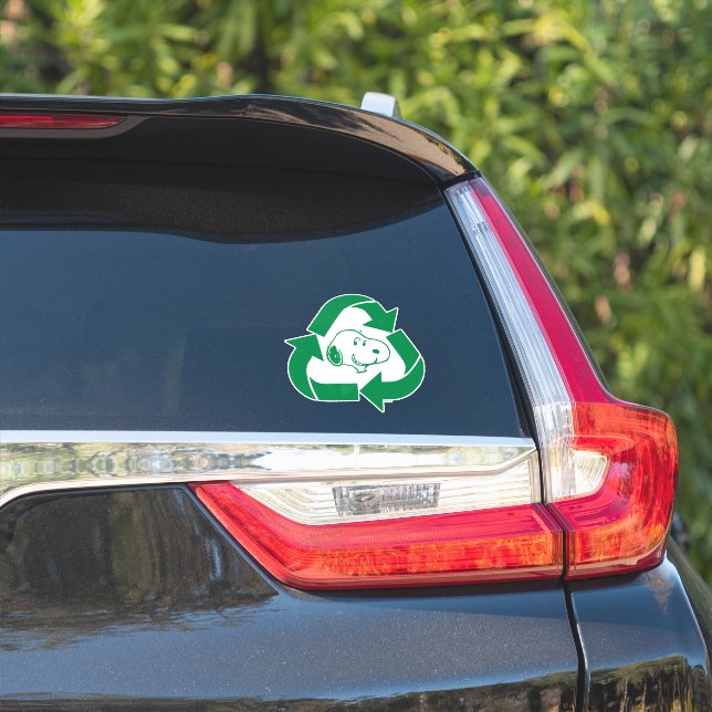 Pegatina Cacahuetes | Reutilización del reciclaje de Snoopy (Lado del coche)