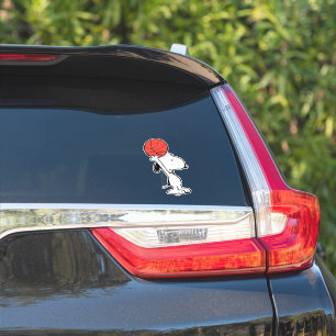 Pegatina Cacahuetes   Snoopy Basketball Hoop Shot