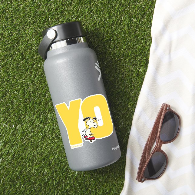 Pegatina Cacahuetes | Snoopy YO Skateboard (HydroFlask Insitu)