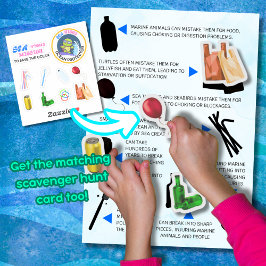 Pegatina Cacería de scavenger para protectores oceánicos ri