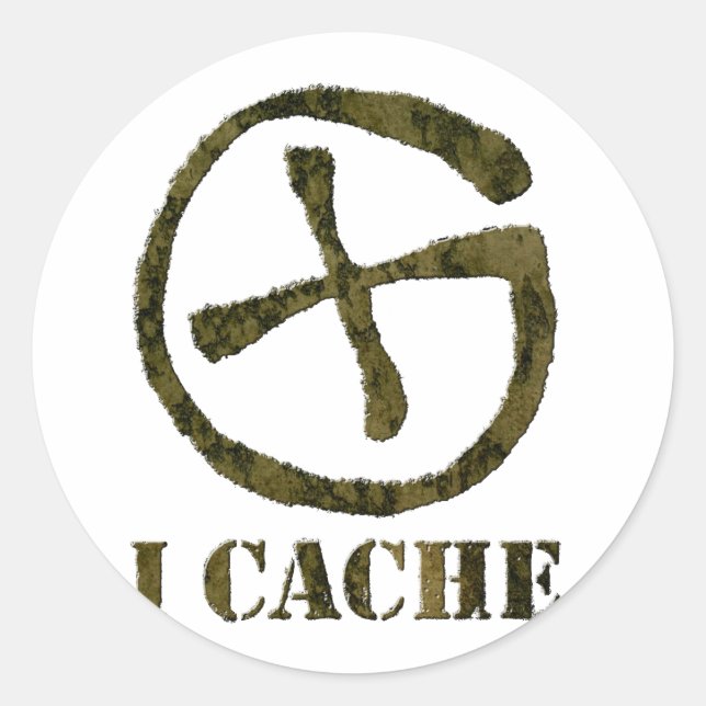 Pegatina CACHE (Anverso)