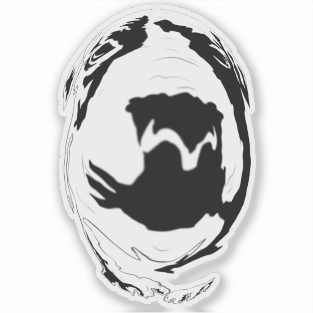 Pegatina Cachorro X Amor 2 (Anverso)