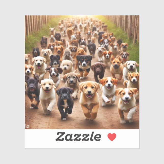 Pegatina Cachorros (Hoja)