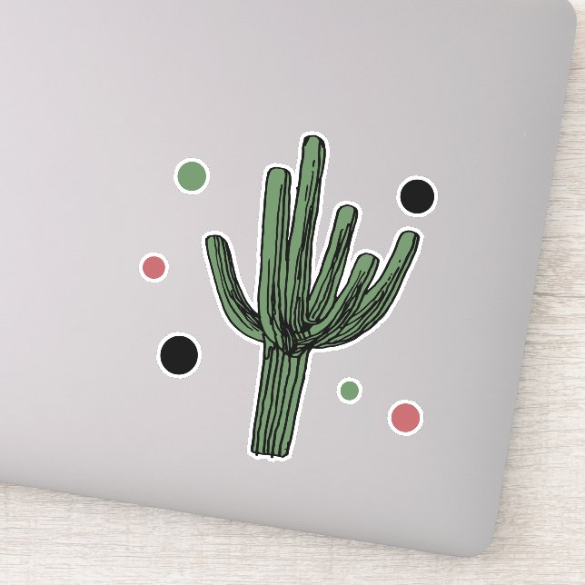 Pegatina Cactus (Detalle)