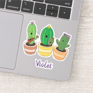 Pegatina Cactus canto lindo personalizado ilustracion