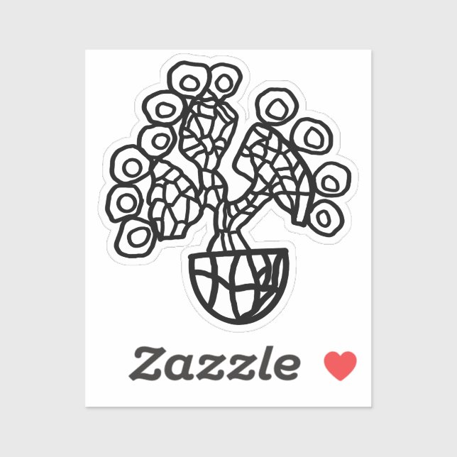 PEGATINA CACTUS EN UN BOWL (Hoja)