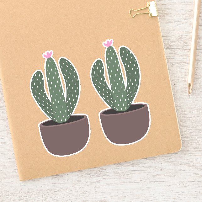 Pegatina Cactus in pot (Cuaderno)