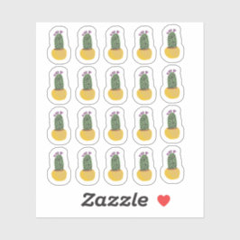 Pegatina Cactus Plants Cheetah Doodle Design