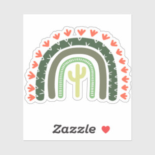 Pegatina Cactus Rainbow Modern Desert Artisan Southwest Fun