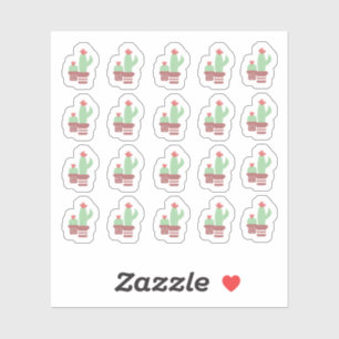 Pegatina Cactus Terracotta Pots Formas Jungla Floral