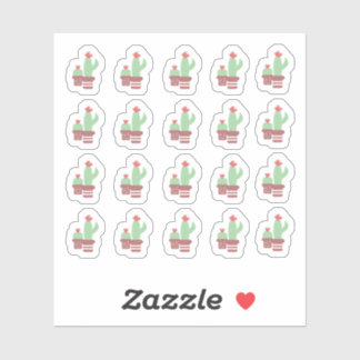 Pegatina Cactus Terracotta Pots Formas Jungla Floral