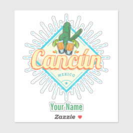 Pegatina Cactus Vintage Tequila