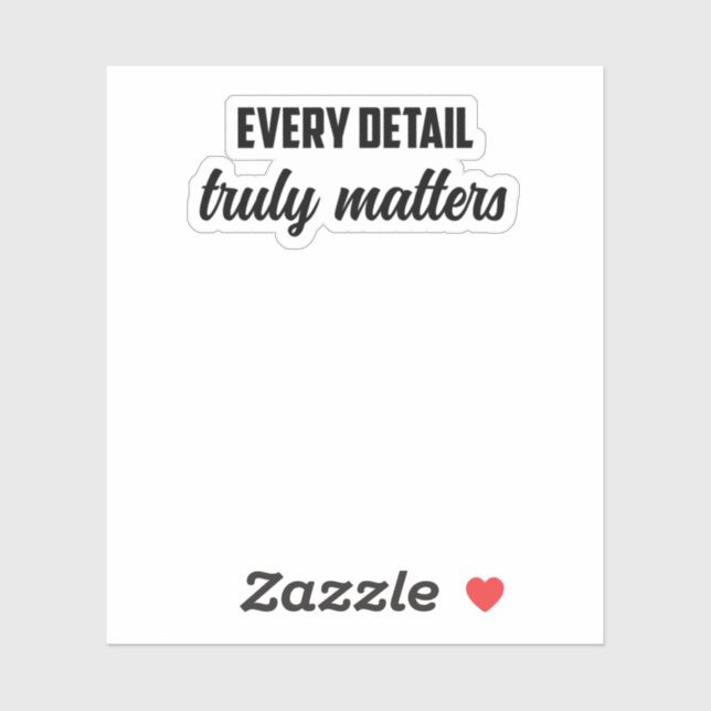 Pegatina Cada detalle realmente importa: Investigador foren (Hoja)