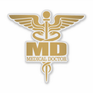 Pegatina Caducto de oro (MD)