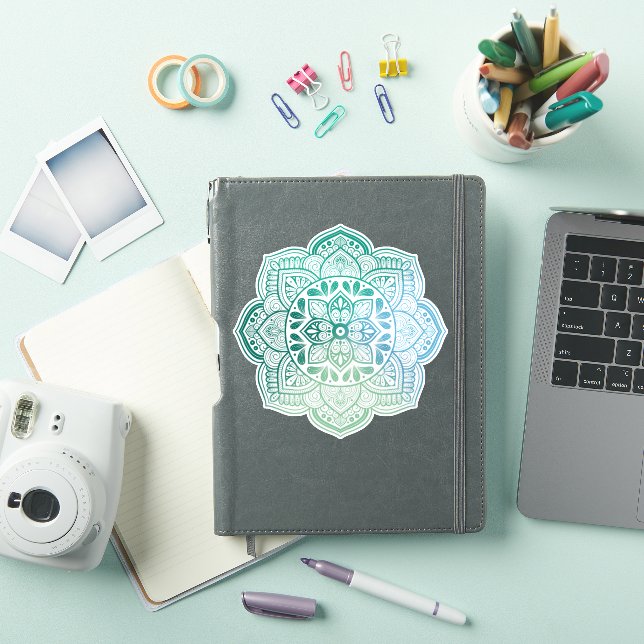 Pegatina Caelum Mandala Custom-Cut Vinyl Sticker (Funda para iPad)