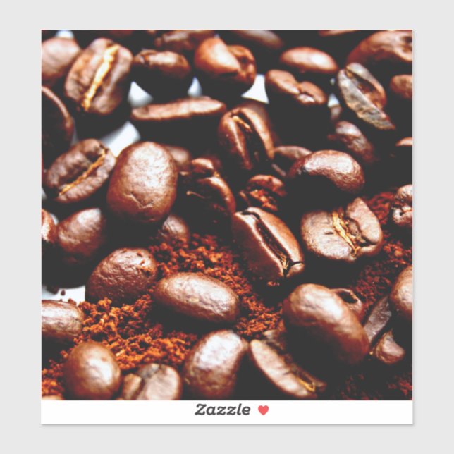 Pegatina Café (Hoja)