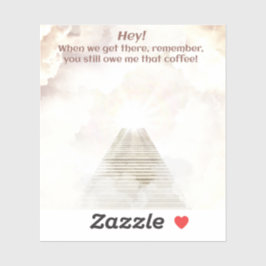 Pegatina Café en el cielo