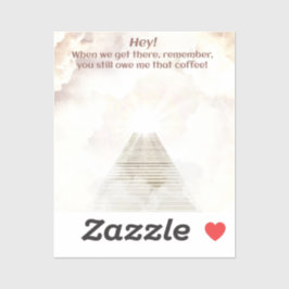 Pegatina Café en el cielo