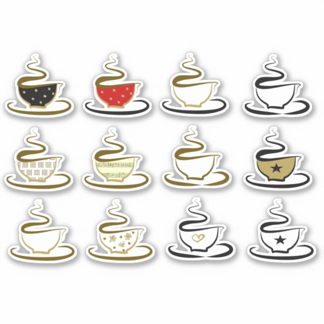 Pegatina Café lindo (Anverso)