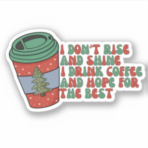 Pegatina Café navidad
