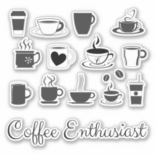 Pegatina Café para entusiastas del café - Estético