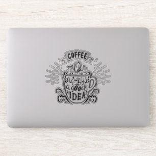 Pegatina Café siempre una buena idea