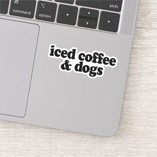 Pegatina Café Y Perros Helados