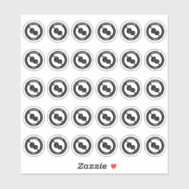 Pegatina Caffeine Free Wedding Place Card Mini Food Allergy