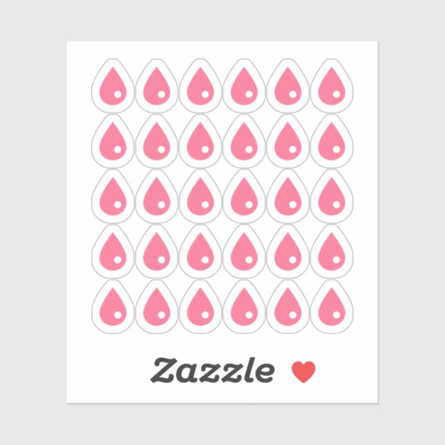 Pegatina Caída de Sangre Cuta (Hoja)