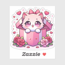 Pegatina Caja de Joy Kitten