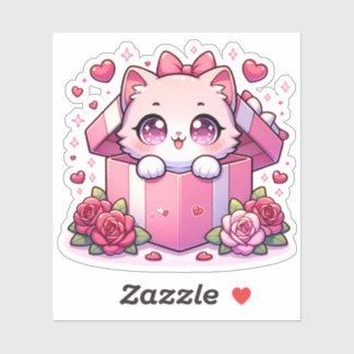 Pegatina Caja de Joy Kitten