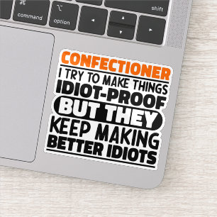 Pegatina Cajero Que Intento Hacer Las Cosas Divertidas