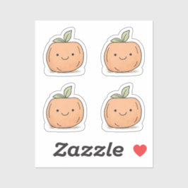 Pegatina Calabaza acuática del Naranja Cute Kawaii