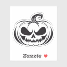 Calabaza con lápiz de la cara del cráneo